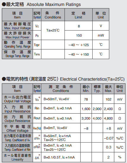 AKM旭化成HG-0714霍爾元件